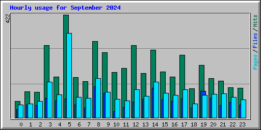 Hourly usage for September 2024