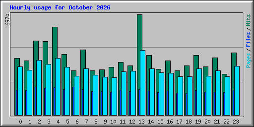 Hourly usage for October 2026